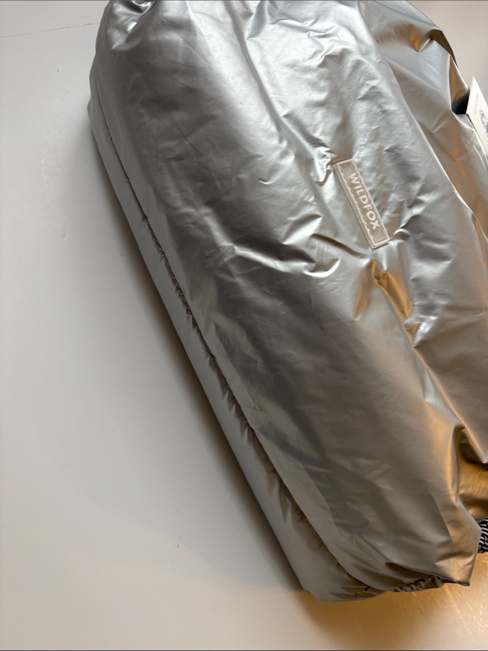 Wildfox Silver Puffer Drawstring Backpack - Picture 8 of 15
